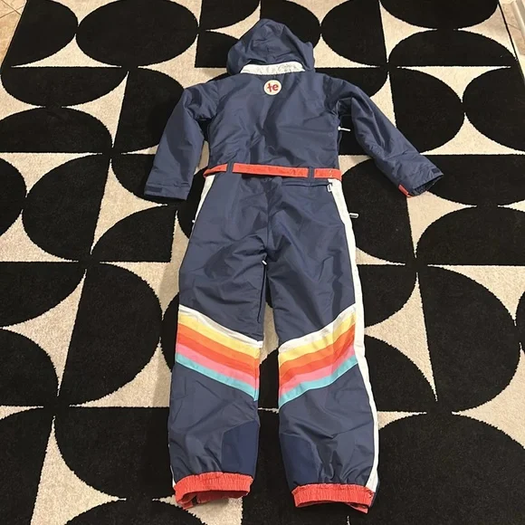 Tipsy Elves Navy and Rainbow Ski Jacket - Picture 2 of 5